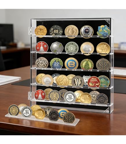 Amazon.co.jp: TESLYAR ミリタリーチャレンジコインスタンドホルダー